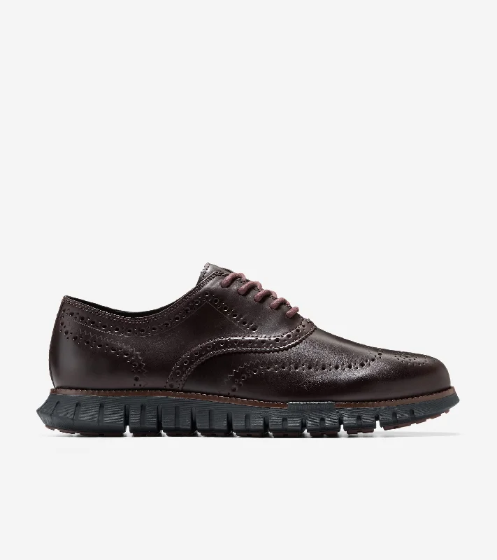 Men's Oxfords with a lace - up closure and a narrow fitMen's ZERØGRAND Remastered Wingtip Oxford