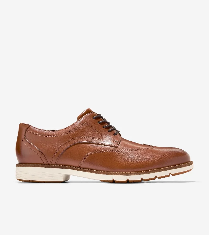 Men's Oxford shoes with a shock - absorbing insole and a leather liningMen's FlexGrand360 Wingtip Oxford