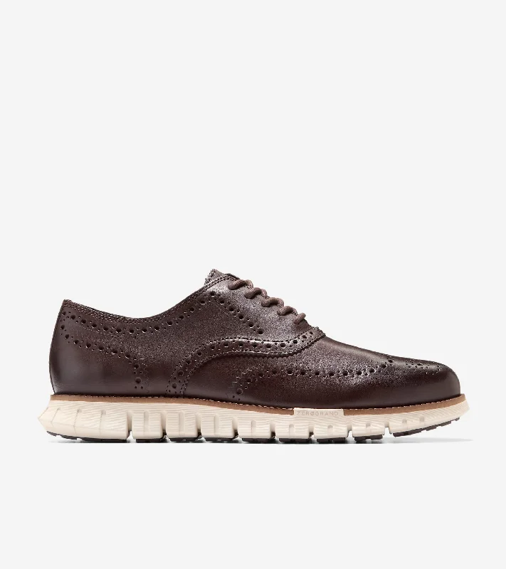 Men's Oxford shoes with a shock - absorbing insole and a leather liningMen's ZERØGRAND Remastered Wingtip Oxford