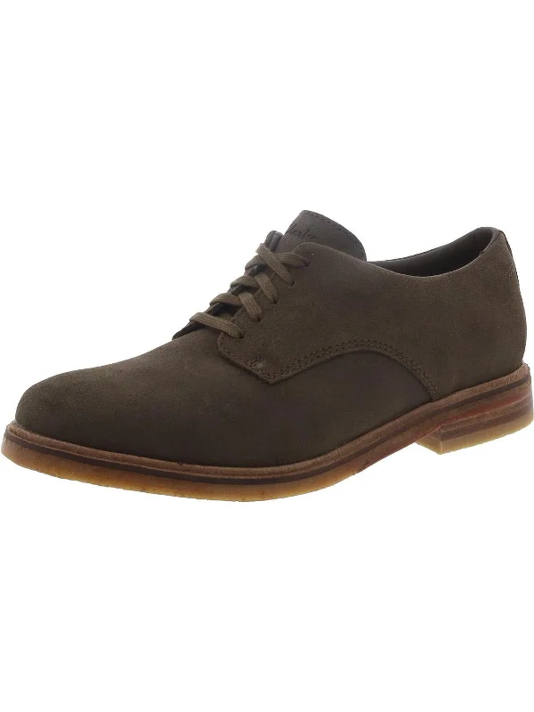 Men's Oxfords with a perforated leather strap for ventilationClarkdale Walk Mens Suede Lace-Up Oxfords