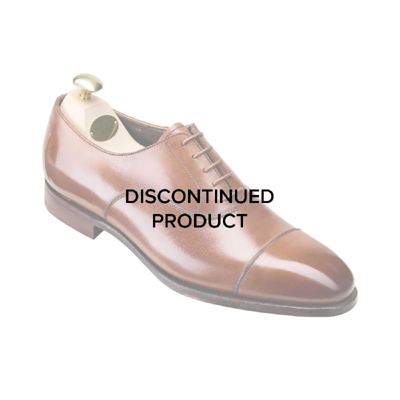 Men's Oxfords with a low - heeled design and a square toeConnaught Tan Antique Calf