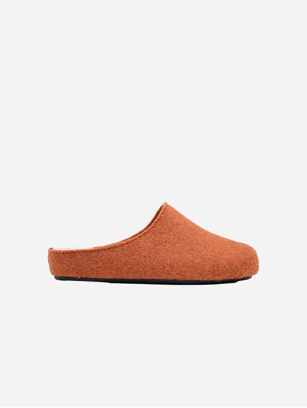 Men's slippers with a shock - absorbing midsoleDate Men's Vegan Mule Slippers | Orange