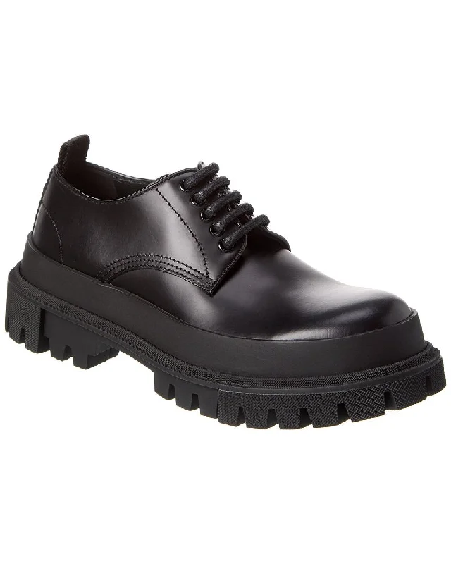 Men's Oxfords with a high - quality leather upperDolce & Gabbana Hi-Trekking Leather Derby