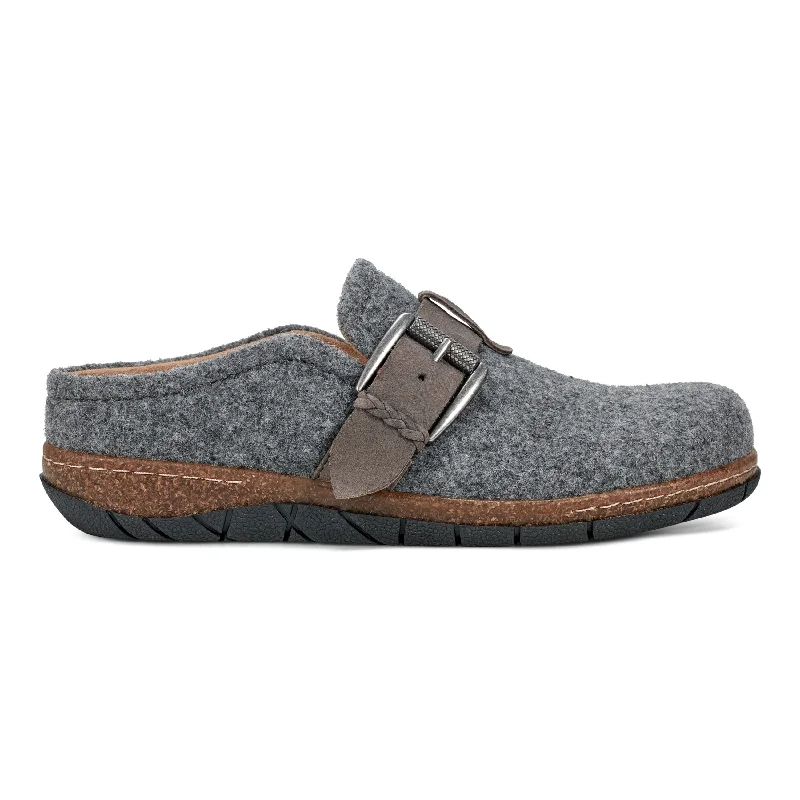 men's mules with embroideryEras Casual Slip-on Round Toe Flat Clogs