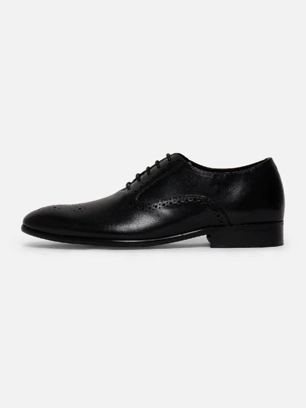 Men's Oxfords with a contrast stitching on the weltEzok Leather Formal Shoes For Men