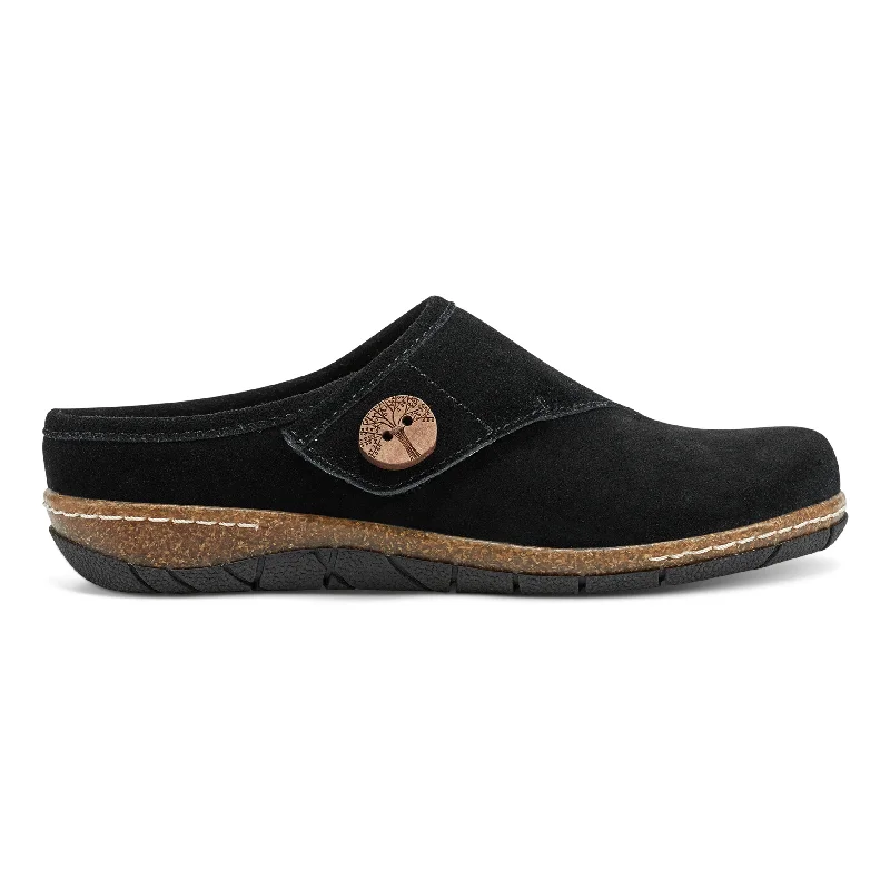 men's backless shoesEzra Round Toe Casual Slip-on Flat Clogs