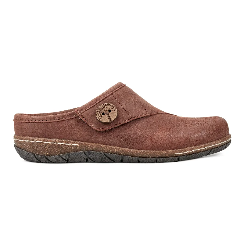 men's fur-lined mulesEzra Round Toe Casual Slip-on Flat Clogs