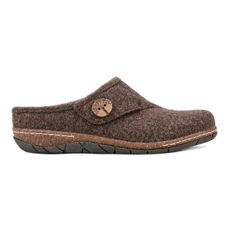 men's mules in brown leatherEzra Round Toe Casual Slip-on Flat Clogs