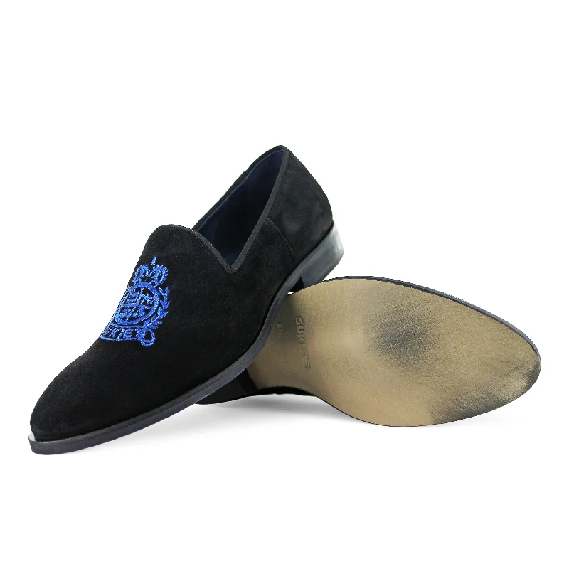 Men's slippers with a leather sole for a classic lookGot 21 - Midnight Blue Ranger