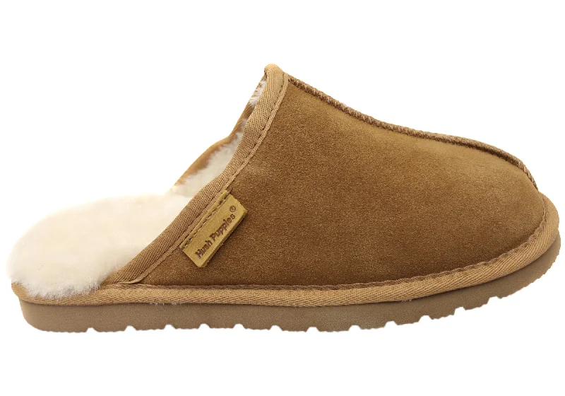 Men's slippers with a memory foam insoleHush Puppies Loch Mens Comfortable Open Back Slippers