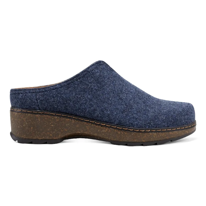 men's mules for spa daysKolia Round Toe Slip-on Casual Heeled Mules