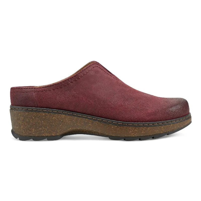 men's stylish mulesKolia Round Toe Slip-on Casual Heeled Mules