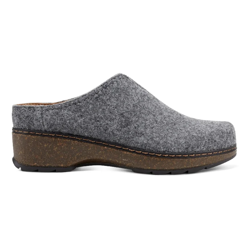 men's mules for officeKolia Round Toe Slip-on Casual Heeled Mules