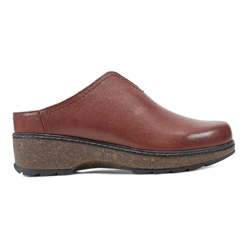 men's mules for dancingKolia Round Toe Slip-on Casual Heeled Mules