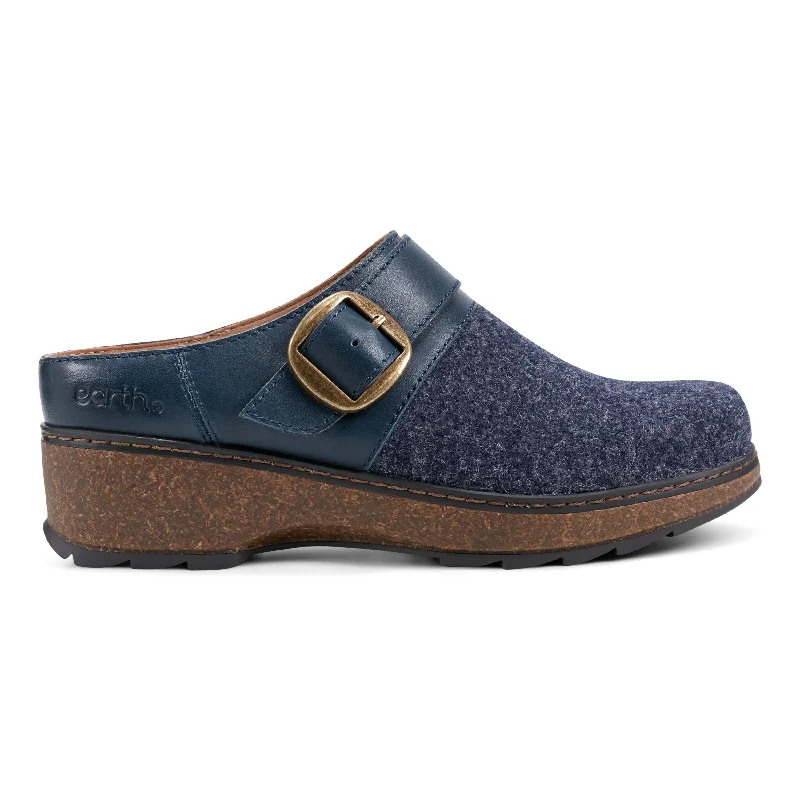 men's suede mulesKulla Slip-on Round Toe Block Heel Casual Mules