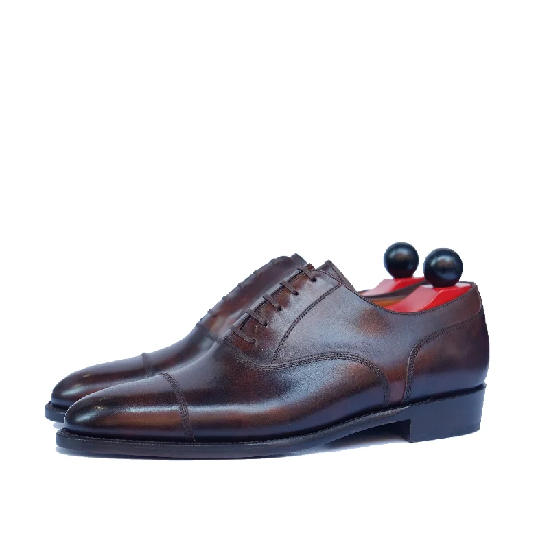 Men's Oxford shoes with a padded insole for all - day comfortMagnolia - Dark Brown Museum Calf