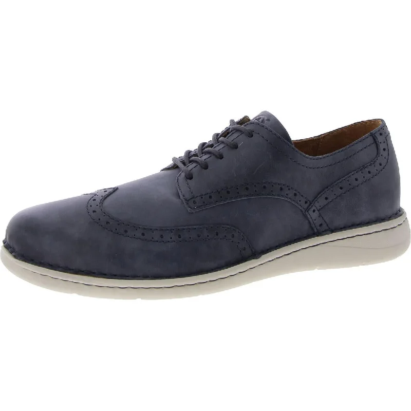 Men's Oxford shoes with a shock - absorbing insole and a leather liningMens Leather Lace-Up Oxfords