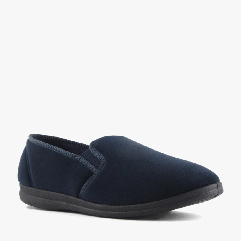 Men's slippers with a decorative pom - pom or tasselPERCY NAVY