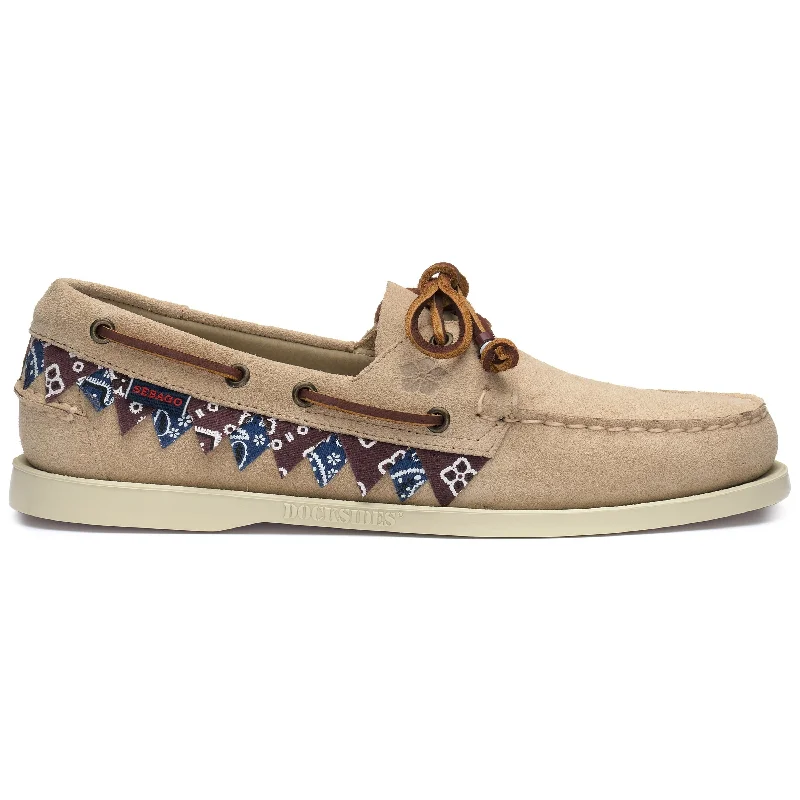 Stretchable men's boat shoes for a comfortable fitPortland Hanami - Beige Taffy