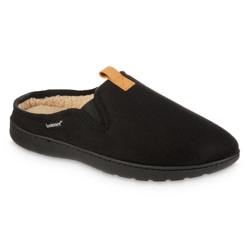 Men's slippers with a soft, flexible soleMen's Advanced Memory Foam Microsuede Vincent Clog Slippers