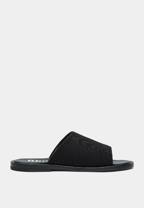 Men's slippers with a shock - absorbing midsoleRhude Casa Canvas Slides Black