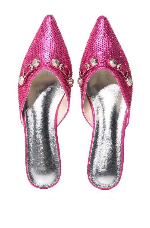 men's mules for formal occasionsROSEBUD-FUCHSIA MULE CLOG