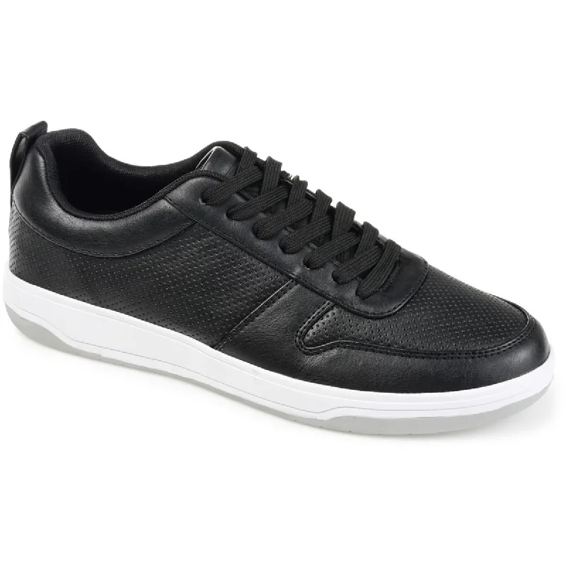 Men's Oxfords with a padded collar for a comfortable fitRyden Mens Faux Leather Lace-Up Oxfords