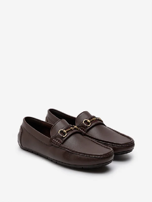 Men's casual shoes with a thick sole for added heightSOLEPLAY Dark Brown Penny Loafers