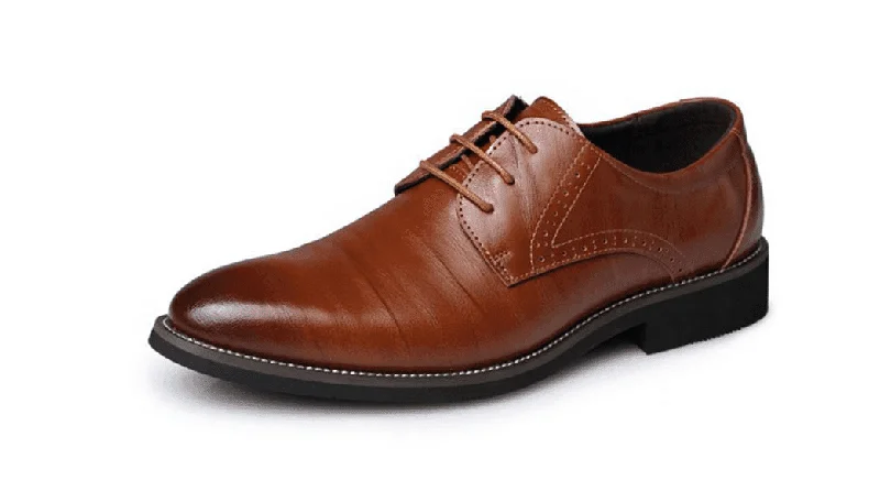 Men's Oxford shoes with a double - buckle strapSubtle Oxfords - Elegant Dress Shoes For Men.