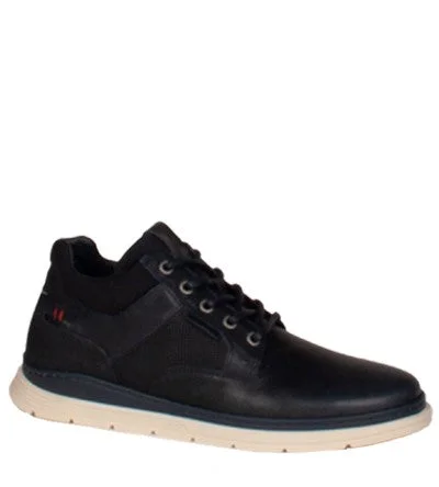 Leather men's casual shoes with a scuffed finishTOMMY BOWE - LOWE