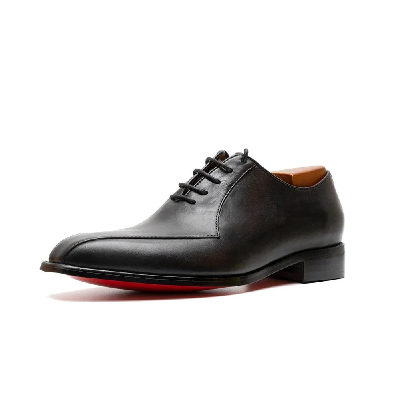 Brogue - perforated men's Oxfords for a traditional lookUstel LUXX 2 - Men's Luxury Red Bottom Leather Oxford Shoes