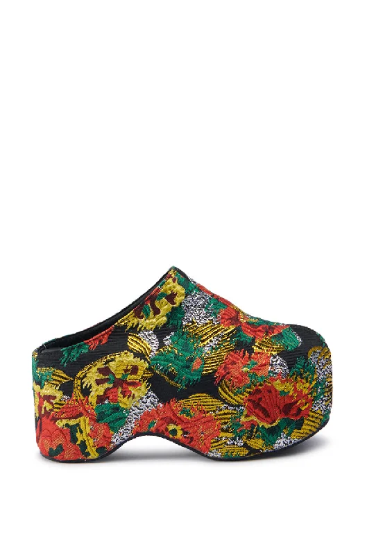 men's mules for workVESTA-MULTI BROCADE FLATFORM CLOG