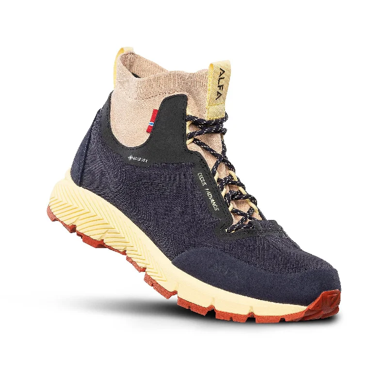 Men's hiking boots with a high - ankle supportCecilie + GTX - Comfortable hiking shoe - DEEP BLUE