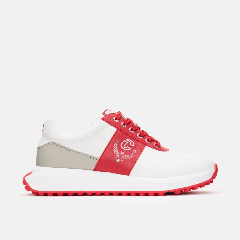 Golf shoes with slip - on designsJubilee - White/Red