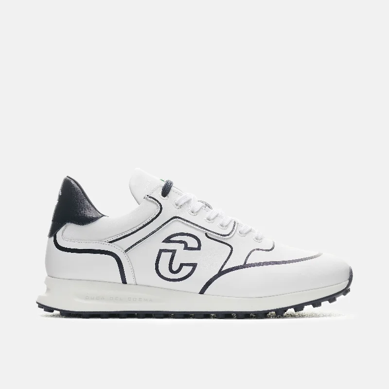 Golf shoes with a formal designFlyer - White/Navy