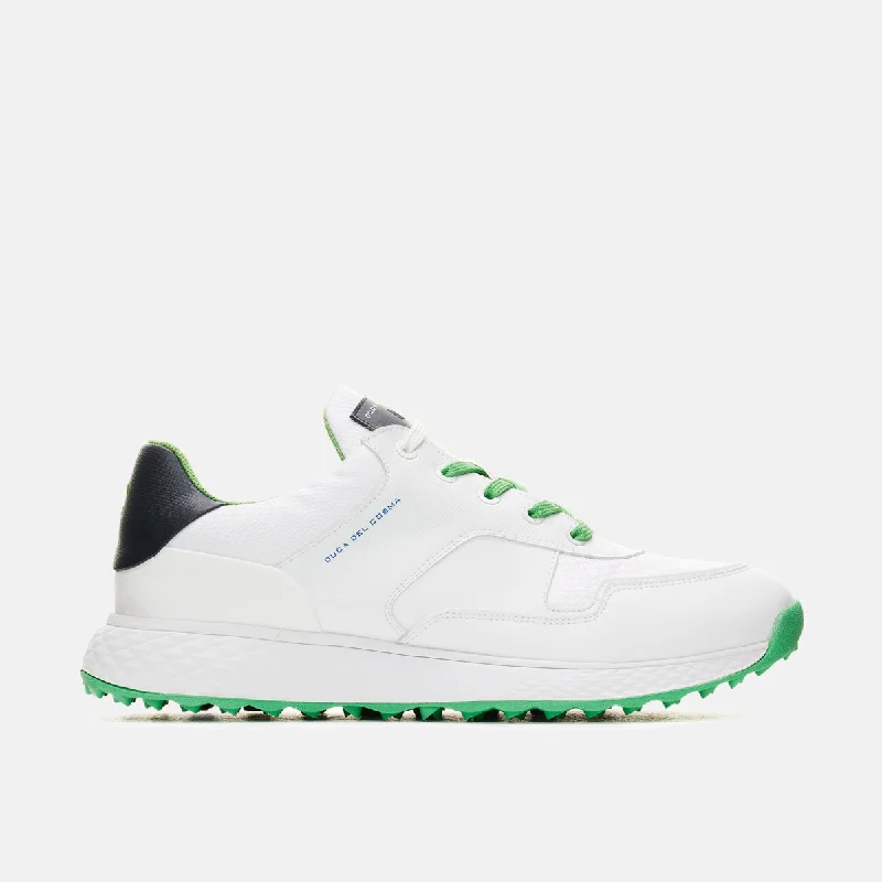 Golf shoes for playing in high - altitude coursesPagani - White/ Navy/Green