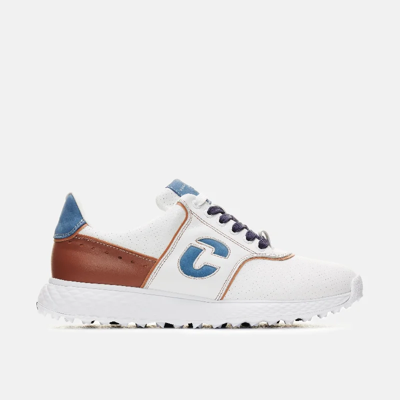 Golf shoes with traction controlPositano - White/Cognac