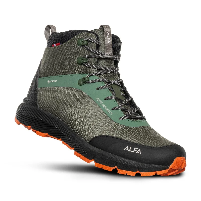 Men's hiking boots with a waterproof zipper closureRute Advance GTX M - Lightweight hiking shoe - GREEN