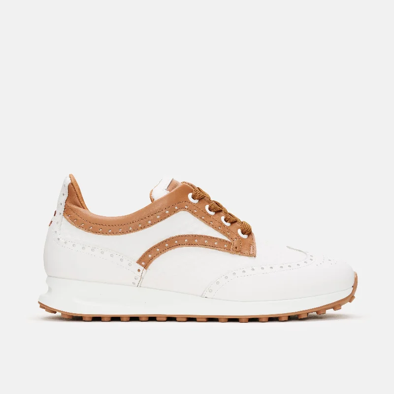 Sunny - day golf shoes for bright conditionsSerena - White/Cognac