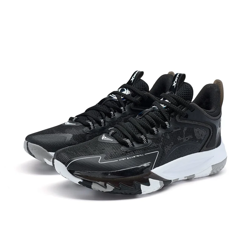 Men's basketball shoes with a lace - up closure and a unique tongue designXTEP Men's Outfield Weapon Basketball Shoes