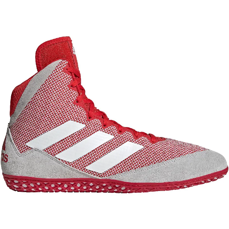 Adidas | FZ5382 | Mat Wizard 5 | Red/Grey/White Wrestling Shoes