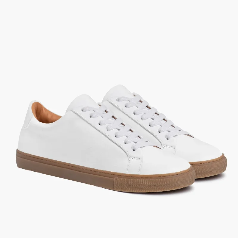 Men's high - end luxury sneakers with hand - stitched detailsLegacy | White