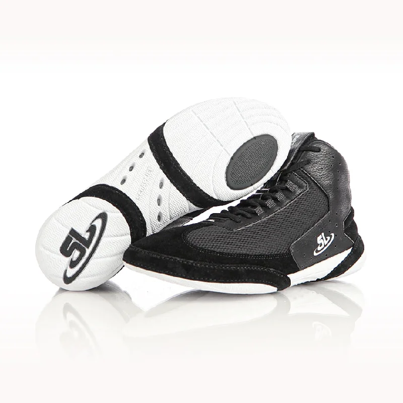 ScrapLife Wrestling | Ascend One Wrestling Shoes | Black & White