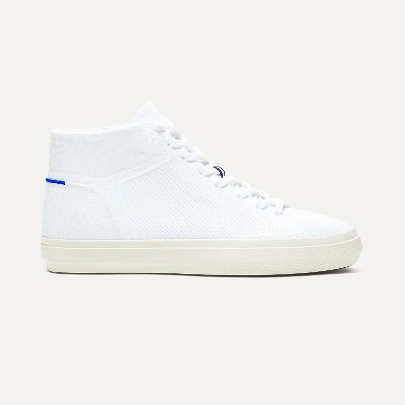 Men's track - and - field sneakers with a spike - compatible soleThe Men's High Top Sneaker - Bright White