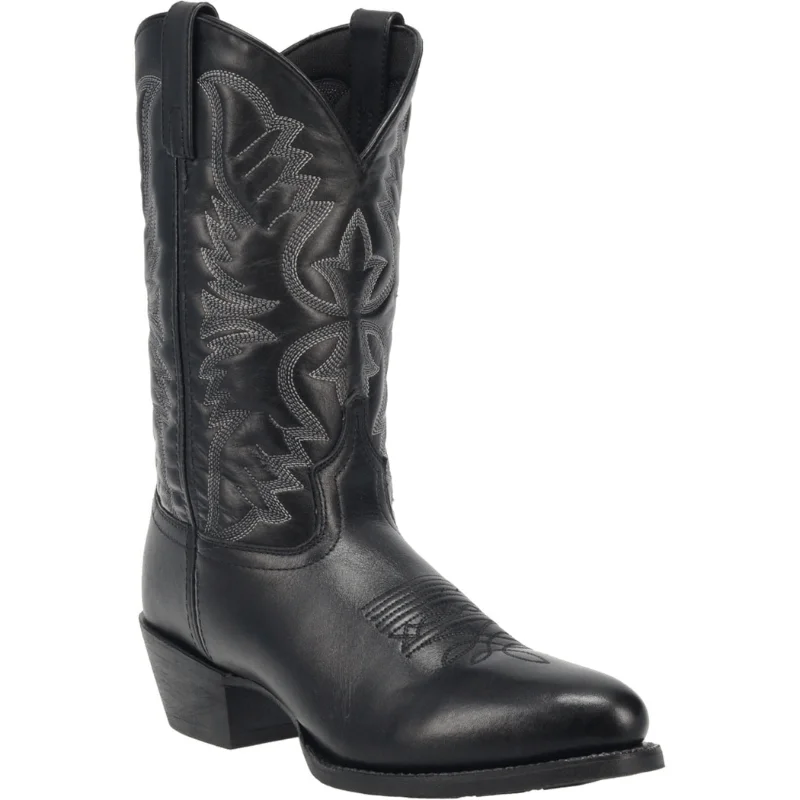 Laredo Men's Birchwood Black Round Toe Western Boots 68450