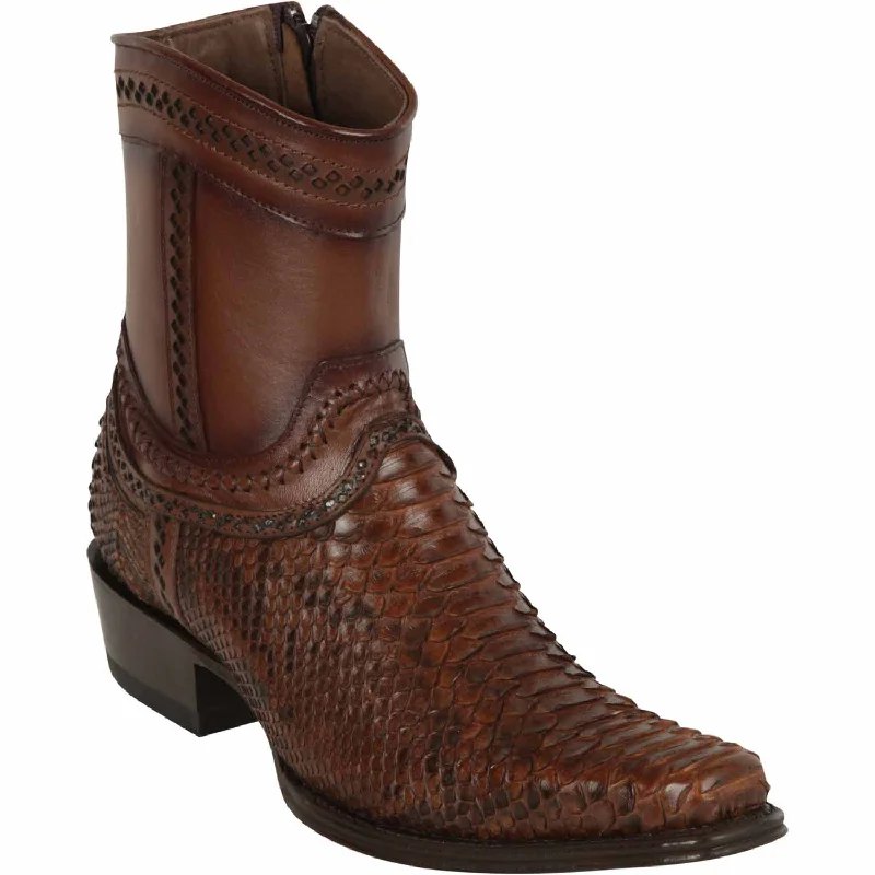 Men's Los Altos Original Python Skin European Toe Short Boot 76B5766