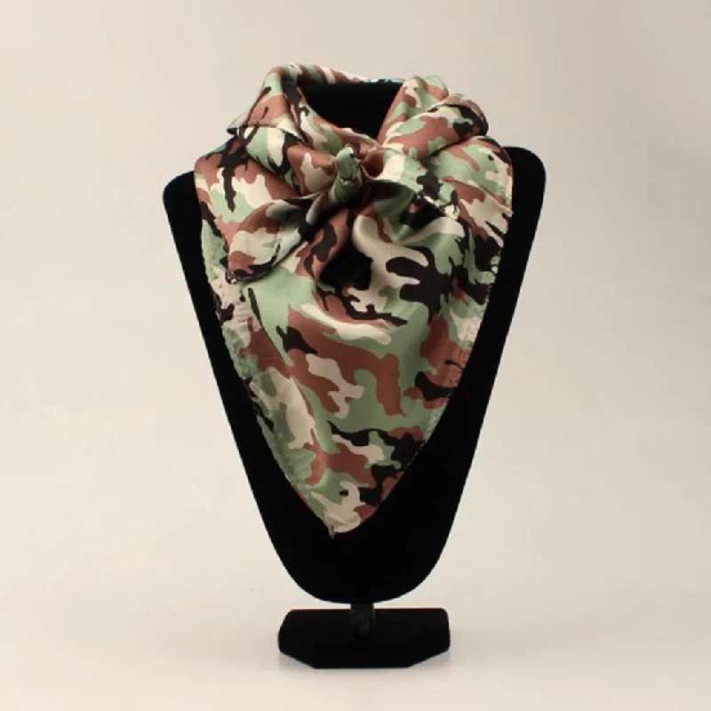 Silk Camo Print Wild Rag