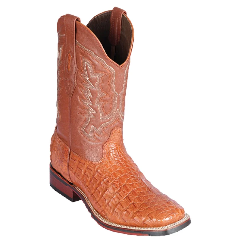 Men's Los Altos Caiman Flank Wide Square Toe Boots 826A18