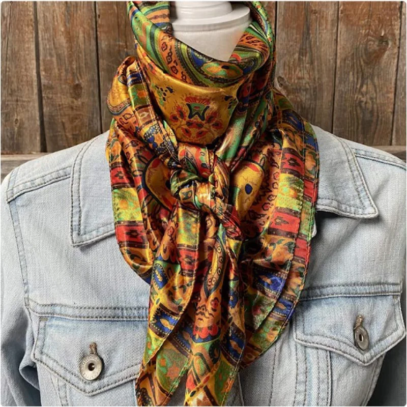 Rodeo Drive Multi Color Paisley Wild Rag