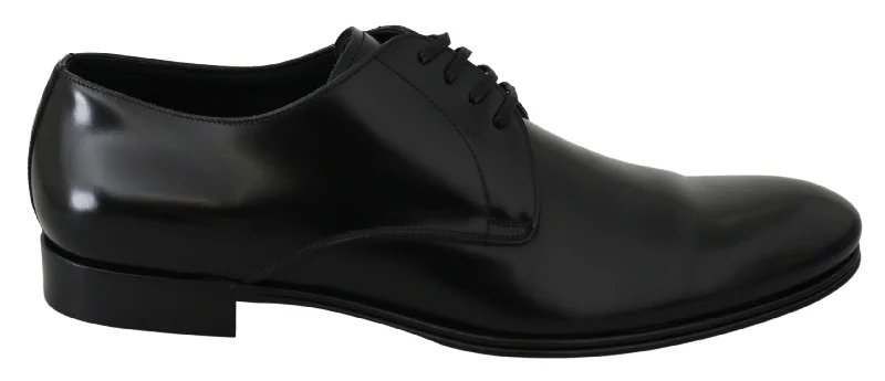 Men's formal shoes with a polished shineDolce & Gabbana Elegant  Leather Derby Men's Shoes